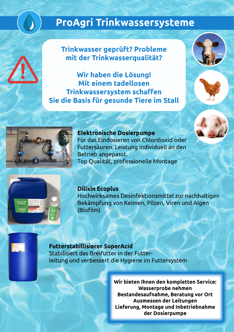 Ein Poster eines Wasseraufbereitungssystems.