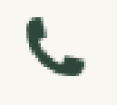 Ein dunkelgrünes Telefonhörersymbol auf hellem Hintergrund, das eine Telefon- oder Anruffunktion symbolisiert.